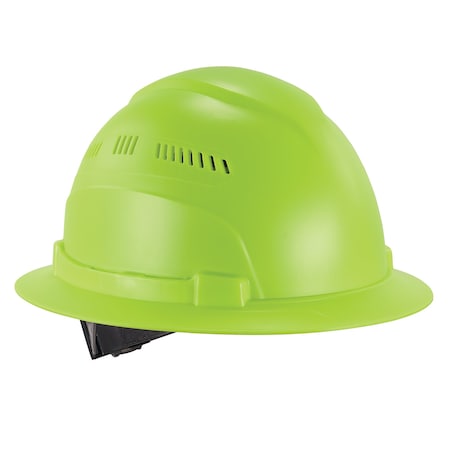 Ergodyne Lime Lightweight Full Brim Hard Hat Vented Class C 8968